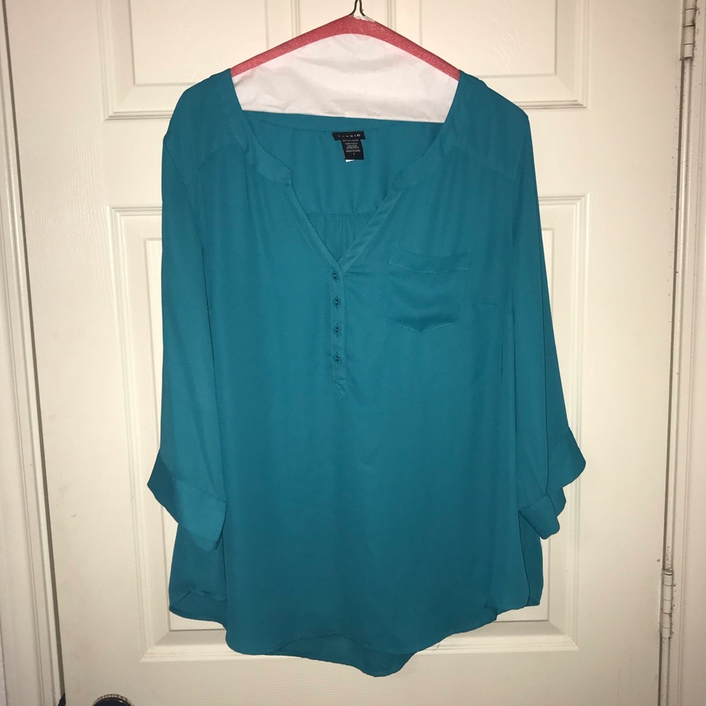 Teal Blouse